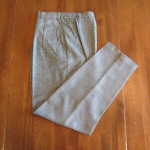 Fundamental Things Black & White Plaid Women's Dress Pants Size 4P